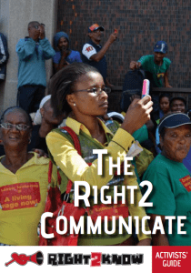 You are currently viewing R2K’s Activist Guide to the Right2Communicate
